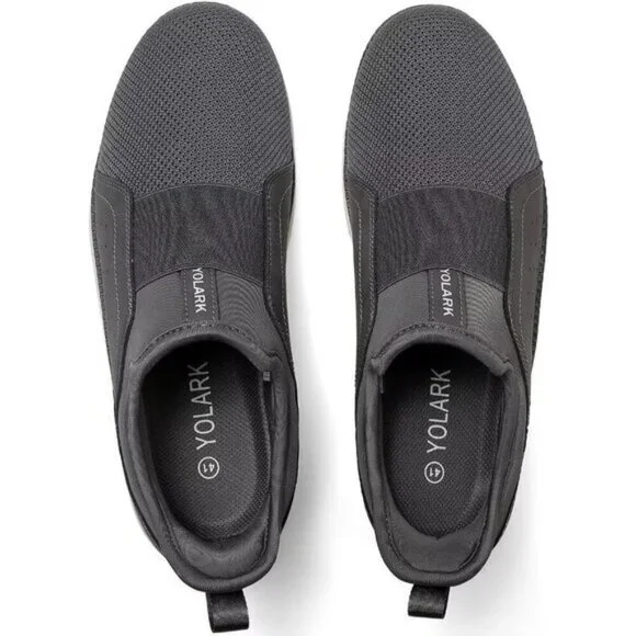 ⚡Men Grey-06 Dress Fashion Lightweight Breathable Laceless Athletic Sneakers - Picture 4 of 7